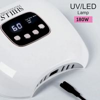 Shills Professional Adored UV LED Nail Lamp, Cordless Gel Nail Dryer Curing Light, White and Pink, 180W