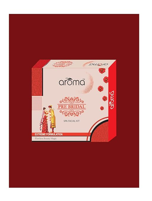 AROMA Pre Bridal Glow Spa Facial Kit – Bridal Radiance & Deep Skin Nourishment for All Skin Types 290G