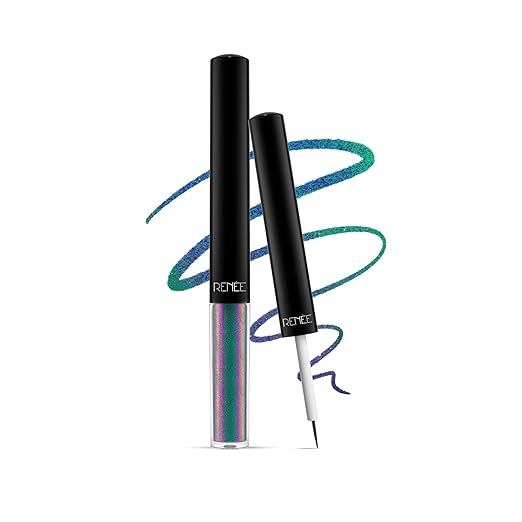 RENEE HOLOGRAPHIC LIQUID EYELINER WATERPROOF SMUDGEPROOF LONG-LASTING-01 PEACOCK