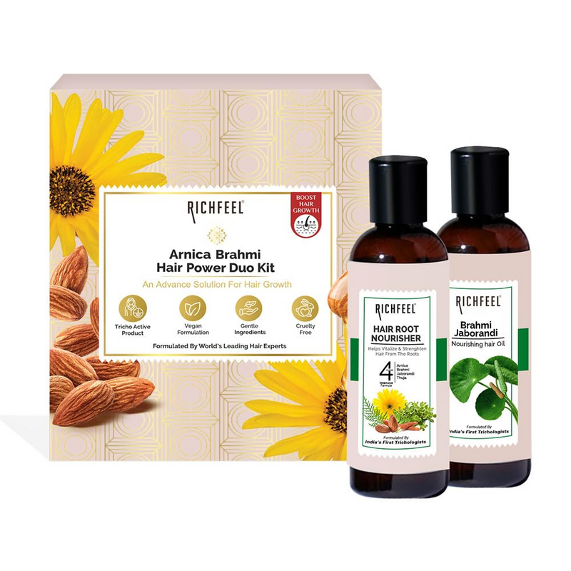 RICHFEEL NATURAL ARNICA BRAHMI HAIR POWER DUO KIT 160ML