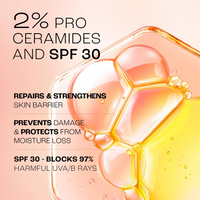 Lakmé Peach Milk Moisturiser SPF 30 with 2% Pro-Ceramide | Daily UV Defense, Hydrating & Skin Barrier Repair Cream | Lightweight, For Dry Skin, Normal, Oily Skin & Sensitive Skin 60ml