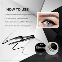 FOREVER52 PROFESSIONAL LONG WEAR GEL EYELINER & TOTTO-GT001 JET BLACK