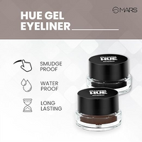 MARS HUE GEL EYELINER WATER PROOF | SMUDGE PROOF | STAYS FOR UP TO 24HRS