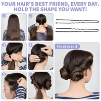 AZAM PREMIUM QUALITY BLACK JUDA HAIR PINS 60MM