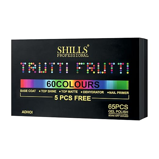 SHILLS PROFESSIONAL TRUTTI FRUTTI GEL POLISH 60 COLOURS ( 5 PCS FREE )- ADHOI