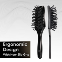 Vega Premium Collection Mini Paddle Hair Brush (India's No.1* Hair Brush Brand) for Men & Women, Black, (8586 M)