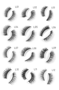 COSLUXE IMAGIC PROfessional Synthetic Fibers False Eyelashes, Natural & soft 100% Handmade 3D Eyelashes Pack 10 Pairs