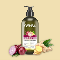 Oshea Herbals Natural Hair Growth Shampoo for Men & Women | Deep Nourishment, Promotes Hair Growth with Controlled Hairfall | Enriched with Onion Bulb & Ginger Extract - 500 ml
