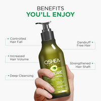 Oshea Herbals Natural Amlacare Hairfall Control Shampoo | Deep Cleansing, Increase Hair Volume with Controlled Hairfall & Strengthens Hair Shaft | Enriched with Amla & Aloe vera Extracts - 500 ml