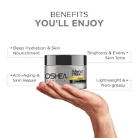 Oshea Herbals Menz Care Face Cream for Men | Brightens Skin Tone & Deeply Nourishes | Reduces Breakouts with Anti-Aging Repair | Infused with Vitamin C & Niacinamide | All Skin Types - 50g