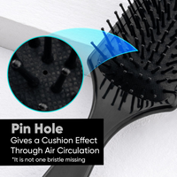 Vega Premium Collection Mini Paddle Hair Brush (India's No.1* Hair Brush Brand) for Men & Women, Black, (8586 M)