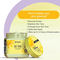 DR.RASHEL De-Tan Face Cream For Women and Men (380 Ml) | All Skin Types |Soft and Healthy Skin | Repairing & Nourishment | Deep Hydration & Moisturization | 100% Vegan | Paraben Free