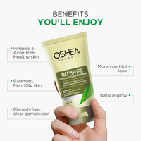 OSHEA HERBALS  Neempure Anti Acne & Pimple Facewash for Women & Men | Controls Sebum with Deep Cleansing | Reduces Pimples & Blemish Free Clear Skin | Enriched with Neem Extract & Cinnamon Oil - 150g