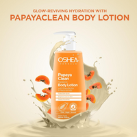 OSHEA Herbals Papayaclean Radiance Body Lotion for Women & Men | Deeply Nourishes & Brightens Skin Tone | Reduces Dark Spots & Dullness | Enriched with Shea Butter | All Skin Types 400ml