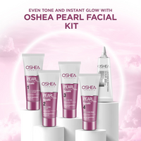 Oshea Herbals Pearl Skin Whitening Therapy Facial Kit for All Skin Types | Nourishes & Revitalizes with Instant Glow 64g