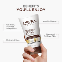 Oshea Herbals Radiance DTan Face Wash for Women & Men | Deep Cleansing with Tan Removal Formula | Reduces Dullness & Controls Sebum | Enriched with Green Apple Extracts | All Skin Types - 120g