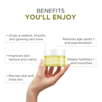 Oshea Herbals Brightening & Skin Illuminating Face Cream For All Skin Types | Hydrates, Fades Age Spots & Refines Texture| Enriched with Mulberry Extract & Vitamin C - 50 g