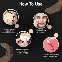 Olivia Pan Cake 100% Waterproof 25g | Full Coverage Makeup Base | Smudge-Proof & Sweat-Resistant | Long-Lasting Velvety Finish | Hides Blemishes | For All Skin Types |