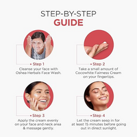 Oshea Herbals Cocowhite Face Cream For All Skin Types | Hydrates, Enhances Glow & Brightens Skin Tone with SPF Protection | Enriched with Coconut 50 g