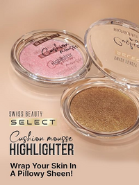 SWISS BEAUTY SELECT CUSHION MOUSSE HIGHLIGHTER HIGH SHINE LOOK