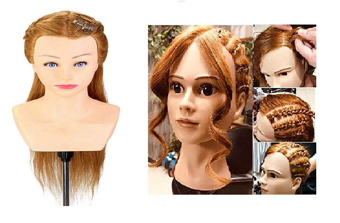 FACE SHOW SHOULDER HAIR DUMMY RBI-85-C GOLDEN