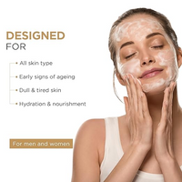 Oshea Herbals Almondfine Anti Agening Gel Face Wash For All Skin Types | Deep Cleansing & Hydrates Skin with Almond Oil & Vitamin E 150gm