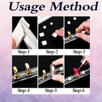 SHILLS PROFESSIONAL MAGNETIC NAIL STAND SILVER ( 5 PCS )