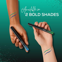 RENEE PENCIL GLITTERISH EYELINER-GREEN  Metallic Pay-Off, Multi-Dimensional Shine