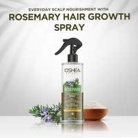 Oshea Herbals Rosemary Hair Growth Spray for Women & Men | Boosts Hair Growth & Strengthens Roots with Reduced Hairfall | Enriched with Rosemary Water, Rice Water & Niacinamide | All Hair Types 200ml