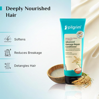 Pilgrim Korean Rice Water & Collagen Advanced Damage Repair Conditioner - 200ml | With 17 Amino Acids, Wheat Protein & Ceramides | Paraben-Free | Deep Nourishment & Shine I For Women & Men