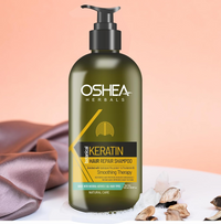 Oshea Herbals Botanical Keratin Hair Repair Shampoo | Restores Hair Protein, Reduces Breakage & Improves Texture | Enriched with Hydrolyzed Pea Protein & Provitamin-B5 500 ml