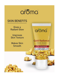 AROMA LEAFS GOLD RADIANCE FACE WASH ULTRA RADIANCE GLOWING 120G