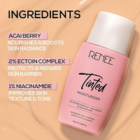 RENEE TINTED MOISTURISER NOURISHES AND HYDRATES BOOSTS SKIN RADIANCE 2% ECTOIN COMPLEX + ACAI BERRY 1% NIACINAMIDE