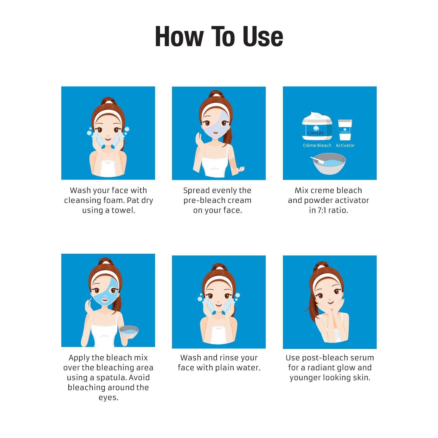 Oxylife Salon Professional Natural Radiance 5 Crème Bleach - 310g | Oxysphere Technology for Radiant & Even Skin Tone | Enriched with Vitamin E & Glycerine | Fights 5 Skin Problems