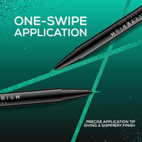 RENEE PENCIL GLITTERISH EYELINER-GREEN  Metallic Pay-Off, Multi-Dimensional Shine