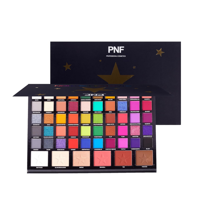 PNF Star Collection Eyeshadow Palette, Long Lasting Shimmer Matte Eye Makeup Blush & Highlight & Eyeshadow Palette 90g