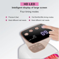 Shills Professional Adored UV LED Nail Lamp, Cordless Gel Nail Dryer Curing Light, White and Pink, 180W
