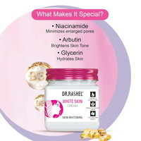 DR.RASHEL White Skin Face Cream For Women and Men (380 Ml) | All Skin Types |Soft and Healthy Skin | Repairing & Nourishment | Deep Hydration & Moisturization | 100% Vegan | Paraben Free