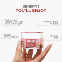 Oshea Herbals Cocowhite Face Cream For All Skin Types | Hydrates, Enhances Glow & Brightens Skin Tone with SPF Protection | Enriched with Coconut 50 g
