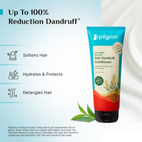Pilgrim Australian Tea Tree Anti-Dandruff Unscented Conditioner For All Hair Type 200 millilitre | Smoothens Strands & Detangles Hair | Fights and Prevents Dandruff | For Men & Women (Pack of 1)