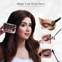 Gorgeous Girl Brow Contouring Eye Brow Kit with Dual Side Brush, 12g