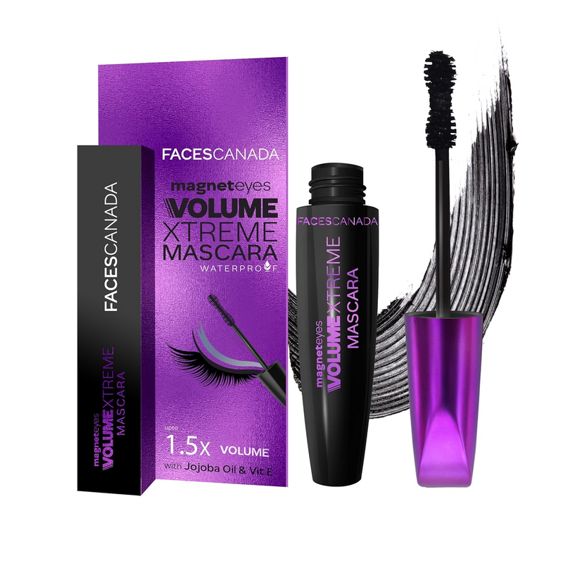 FACEC CANADA VOLUME XTREME MASCARA WITH JOJOBA OIL & VIT E WATERPROOF