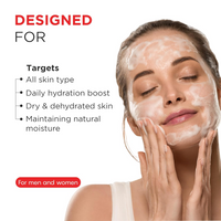 Oshea PhytoDERMA Hydrating Facewash with Watermelon Extract for Women & Men | 1% Hyaluronic Acid + 0.5% Pentavitin + PGA | Deep Cleanser with Moisture Barrier 100ml | All Skin Type