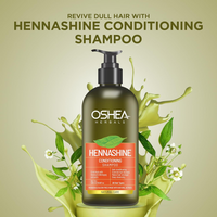 Oshea Herbals Heenashine Conditioning Shampoo | Controls Dryness & Makes Hair Stronger with Deep Cleansing | Enriched with Henna & Bhringraj 500 ml