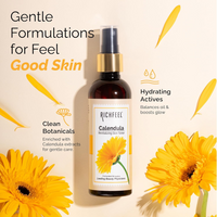 Richfeel Calendula Revitalising Skin Toner | Power of Soothing Calendula Extracts | For skin prone to Acne & Blemishes | Physician Formulated | 80 Ml