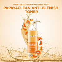 Oshea Herbals Papayaclean Anti Blemish Toner for Women & Men | Controls Sebum for Softer, Refined Skin | Reduces Blemishes | Enriched with Daisy Flower Extracts | Normal to Oily Skin - 120ml
