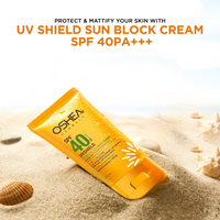 Oshea Herbals SPF 40 PA +++ UVshield Mattifying Non Greasy & Water Resistant Sunscreen for All Skin Types | Protection from UVA & UVB, Removes Tanning & Ageing | Enriched with Cucumber Extract 120g