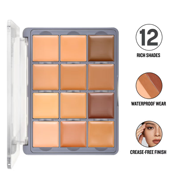 FOREVER52 ACADEMIC 12 COLOR CONCEALER PALETTE