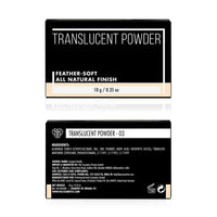 PAC Translucent Powder  Controls Shine, Prevents Flashbacks, Lightweight Setting Powder