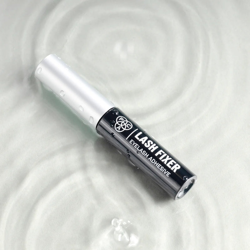 PAC Lash Fixer (Eyelash Adhesive) Transparent | Waterproof & Quick-dry Invisible Eye Lash Glue Works with Synthetic & natural fiber Lashes | Non-Toxic & Non-allergic for All Skin Types